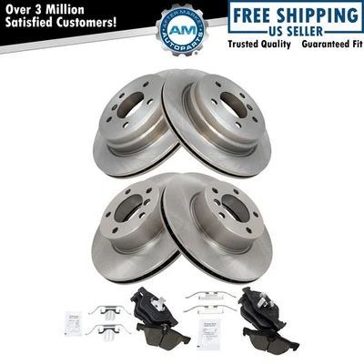 Brake Pad & Rotor Kit Ceramic Fits 2007 BMW 328i 328xi - Image 1 of 4