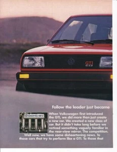 1987 VW Volkswagen GTI Color 2 pg Print-Ad - Picture 1 of 1