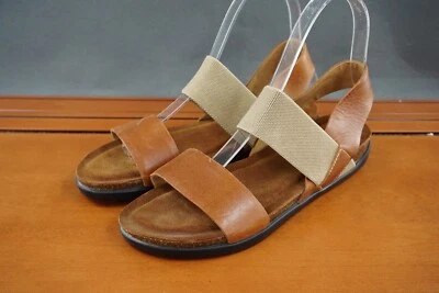 Sandalias informales cómodas sin cordones de cuero marrón David Tate Champion para mujer 7 Foto 1 de 4