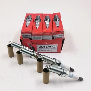 4Pcs New 12290-6A0-A01 Spark Plug DILKAR8P8SY Fits For Honda Civic CR-V 92411 - Picture 1 of 6
