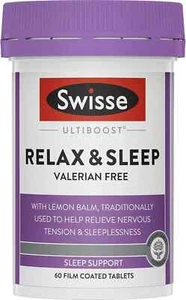 Swisse Ultiboost Relax & Sleep - 60 Tablets for Restful Sleep - Picture 1 of 3