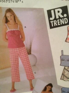 Simplicity Sewing Pattern 5200 Juniors Tunic Top Short Skirts Size 3/4 - 9/10 UC - Picture 1 of 3