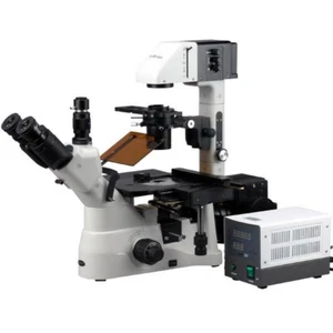 AmScope IN480TA-FL 40X-900X Phase Contrast Fluorescence Inverted Microscope - Picture 1 of 8