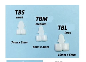 Kemper 12 pares de dientes de muñeca bebé de acrílico DOBLE PEQUEÑO *Bebés de Bernadette* - Imagen 1 de 6