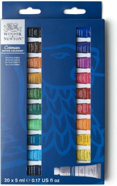 Winsor & Newton 0390665 Watercolour Tube Set