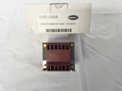 UNOX Transformator KVE1360A  primär 230VAC sekundär 12VAC 60VA ORIGINALTEIL - Bild 1 von 2