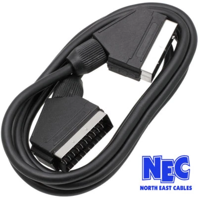 High Quality 1.5m Heavy Duty Nickle Plated Scart Cable/Lead - Image 1 of 2