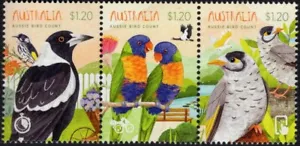 2023 Australia Aussie Bird Count Strip Of 3 Mint Never Hinged, Clean & Fresh - Picture 1 of 1