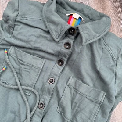 Mono jersey tejido con botones delanteros Boden 10P oliva para mujer Foto 1 de 4