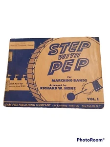 Vintage Sheet Music Step With Pep Marching Band Songs 1951 Richard Heine - Picture 1 of 6