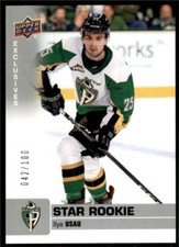 2019-20 UD CHL Exclusives Parallel #344 Ilya Usau /100 - Prince Albert Raiders
