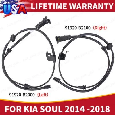 2 Rear Left &Right Wheel ABS Speed Sensor For Kia Soul 14-19 Kia Soul EV 15-19 - Image 1 of 4