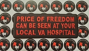 Toppa biker ricamata Price of Freedom trovata VA ospedale - Foto 1 di 1