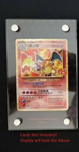 Pokemon *lesen* Offizieller Vitrinenrahmen schwarz Feuerenergie (Charizard) KEINE KARTEN - Bild 1 von 4