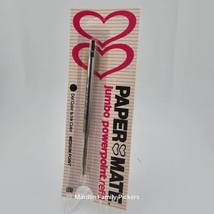 Vintage Paper Mate Jumbo PowerPoint Refill Black Medium USA NEW - Picture 1 of 3