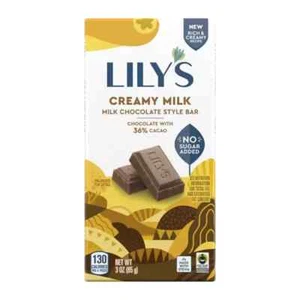 Lily's Sweets - Creamy Milk Chocolate - Case Of 12 - 3 Oz - Picture 1 of 1