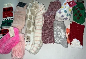 New Womens Target 11 Pairs Size 4-10 Cozy Plush Socks Chenille Knee Crew - Picture 1 of 10