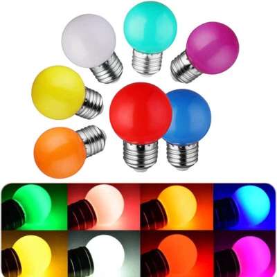 3W Led Bulb Lamp E27 Colorful Led Light Lamparas Flashlight G45 Globe Bulbs DIY - Image 1 of 4