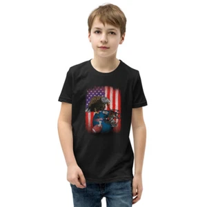 Sports in Nature American Football Youth Short Sleeve T-Shirt - Picture 1 of 16