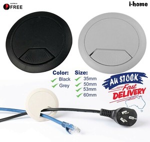 Desk Hole Cover 50/53/60mm Black/Light Grey Cable Tidy Surface Wire Port  