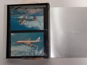 Vtg lot 80+ Airport Airplane Postcard collection with metal case, some rare EUC - Picture 1 of 7