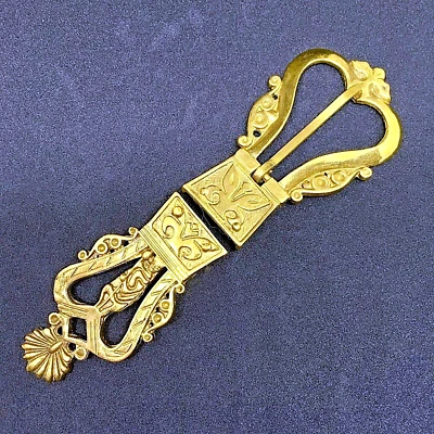 Réplica de cinturón medieval, hebilla de Inglaterra y extremo de correa para cinturón de faja de cuero 24 mm Foto 1 de 2