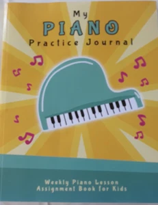 My Piano Practice Journal Weekly Piano Lesson Assignment Book for Kids Very Good - Foto 1 di 19