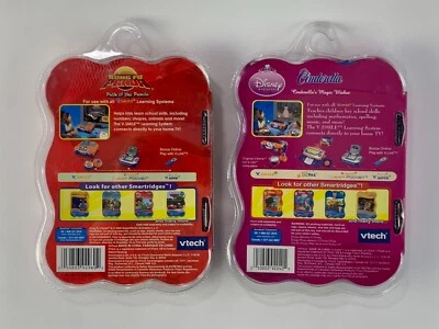 NEW Vtech V-Smile Disney Cinderella Magic Wishes & Kung Fu Panda Lot SEALED - Image 1 of 4