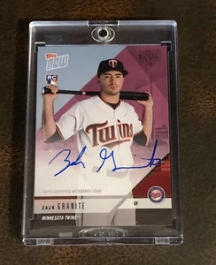 2018 TOPPS NOW #OD-137C ZACK GRANITE (RC) ROAD TO OPENING DAY AUTO # 21/25 - Picture 1 of 2