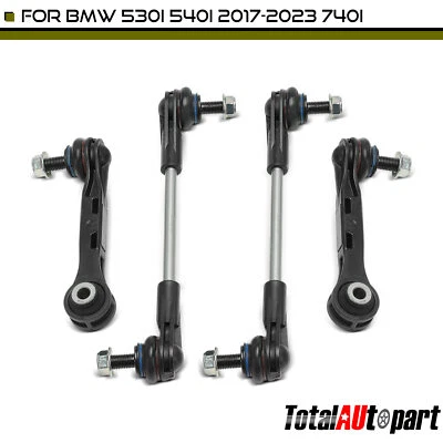 4x Eslabones de barra estabilizadora delanteros y traseros BMW 530e 530i 540i 750i 840i Alpina B7 Foto 1 de 4