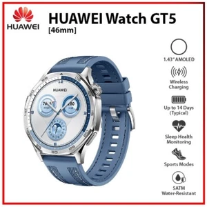 NUEVO Reloj inteligente Huawei Watch GT 5 46mm AZUL 1.43" AMOLED Bluetooth iOS Android - Imagen 1 de 4
