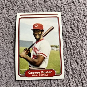 1982 Fleer Baseball Card #66 George Foster Cincinnati Reds - Picture 1 of 1