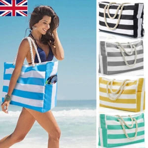 UK Beach Waterproof Bags for Women Tote Bag Extra Large with Zip for Travel Swim - Picture 1 of 30