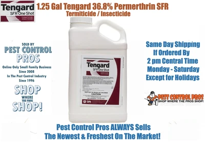 1.25 gal Tengard 36.8% Permethrin SFR Control Insecticide Flea Tick No Ship NY - Image 1 of 4
