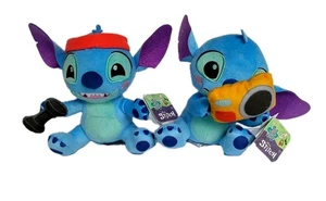 Two Stitch Plushies, Disney Lilo And Stitch, NWT, Stitch Character, Pair - Picture 1 of 9