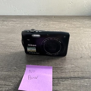 Cámara digital Nikon Coolpix S3200 negra 16 MP PARA REPUESTOS SIN ALIMENTACIÓN - Imagen 1 de 6