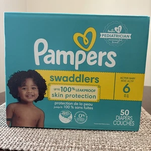 Pampers Swaddlers Unisex Säugling Baby Einwegwindeln Größe 6, 50 Stück - Bild 1 von 3