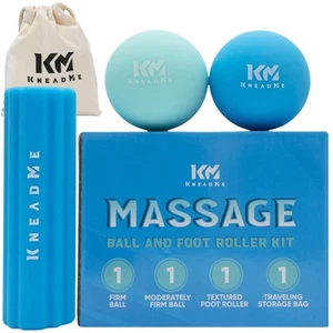 Silicone Foot Roller & Massage Ball Kit - Head-to-Toe Massage Roller Set Comb... - Picture 1 of 9