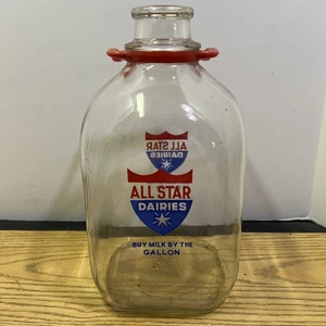 Vintage 1 Gallon Milk Bottle Elm Grove All Star Dairy Buy Milk By The Gallon - Picture 1 of 11
