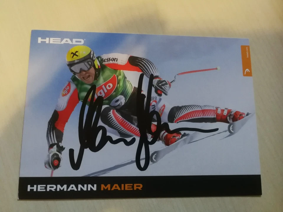HERMANN MAIER - SKI ALPIN -  ORIG. AUTOGRAMMKARTE  - IN PERSON!!! - Bild 1 von 1