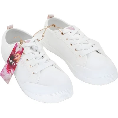 Roxy Shorebreak White Lace-Up Sneakers Women's US 10 — 第 1/4 张图片