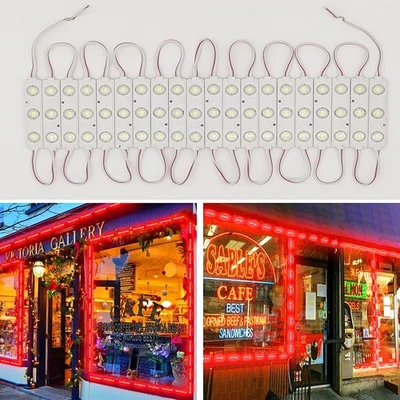 LED Module, 100pcs 49.8 Ft 5730 SMD 150LM Per LED Module IP65 Waterproof Deco... - Image 1 of 4