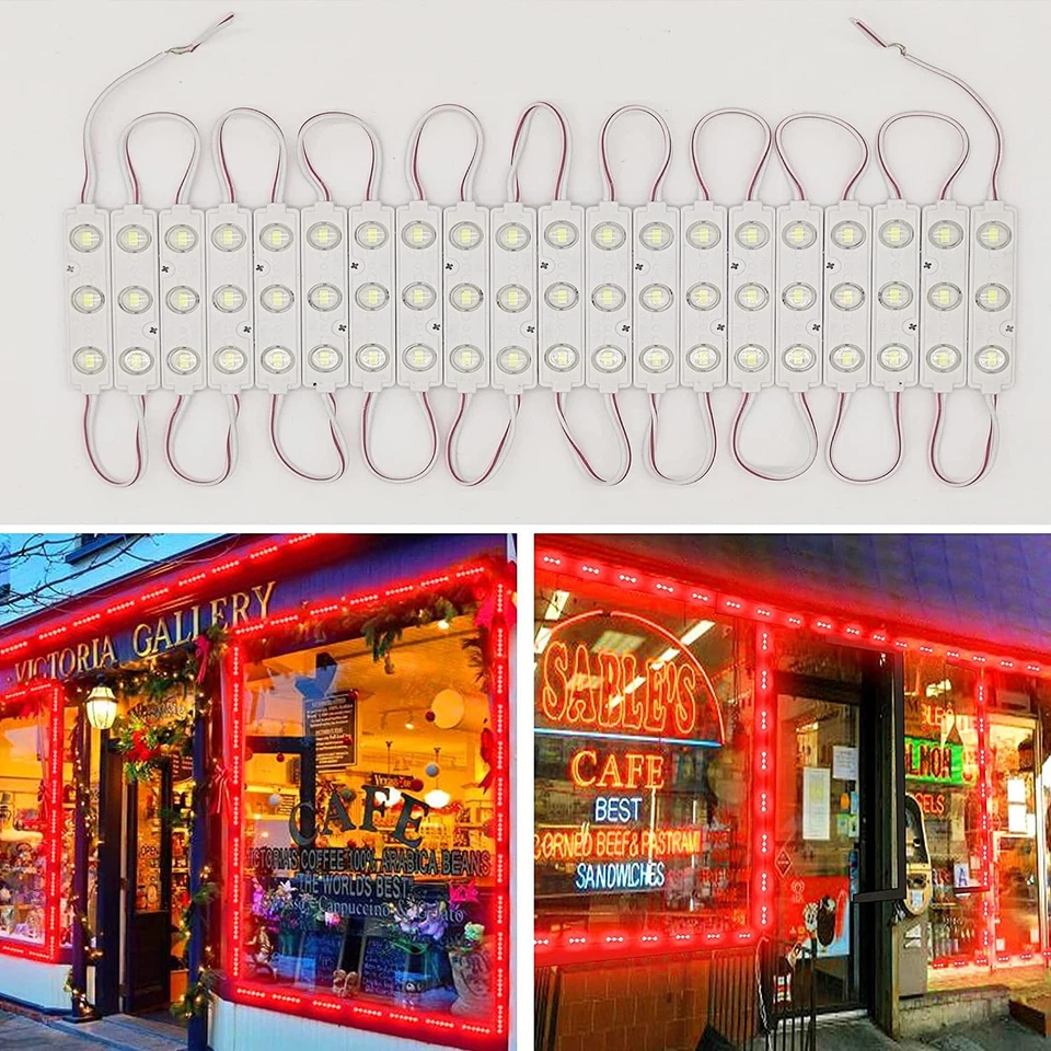 LED Module, 100pcs 49.8 Ft 5730 SMD 150LM Per LED Module IP65 Waterproof Deco... - Image 1 of 4