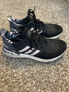 Adidas Ultraboost 20 Running Sneaker Womens 8.5 Black Pink Tint Marathon - Picture 1 of 10