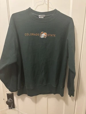 Sudadera De Colección Universidad Estatal de Colorado Para Hombres L Tejido Inverso Campeón Foto 1 de 4