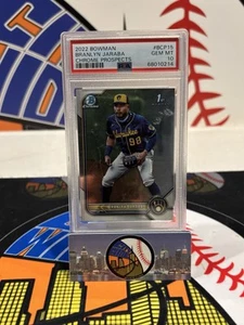 2022 Bowman Chrome Prospects Branlyn Jaraba 1st PSA 10 #BCP-15 Brewers - Picture 1 of 2