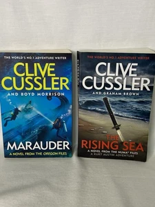 Clive Cussler Marauder +The Rising Sea Novels from Numa & Oregon Files Free Post - Picture 1 of 4