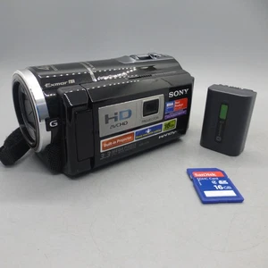Sony Handycam HDR-PJ10E Handheld HD Projector Camcorder Black Tested - Picture 1 of 8