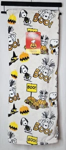 Berkshire Peanuts Snoopy Woodstock Boo Halloween Pumpkin 50X70 Pet Throw Blanket - Picture 1 of 5