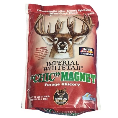 Whitetail Institute 男式 Imperial Chic 磁铁食品情节种子 3 磅饲料 Chicory — 第 1/2 张图片